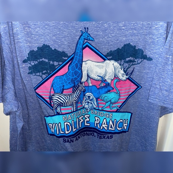 Royal Snow Blue Natural Bridge Wildlife Ranch Shirt - Picture 3 of 3